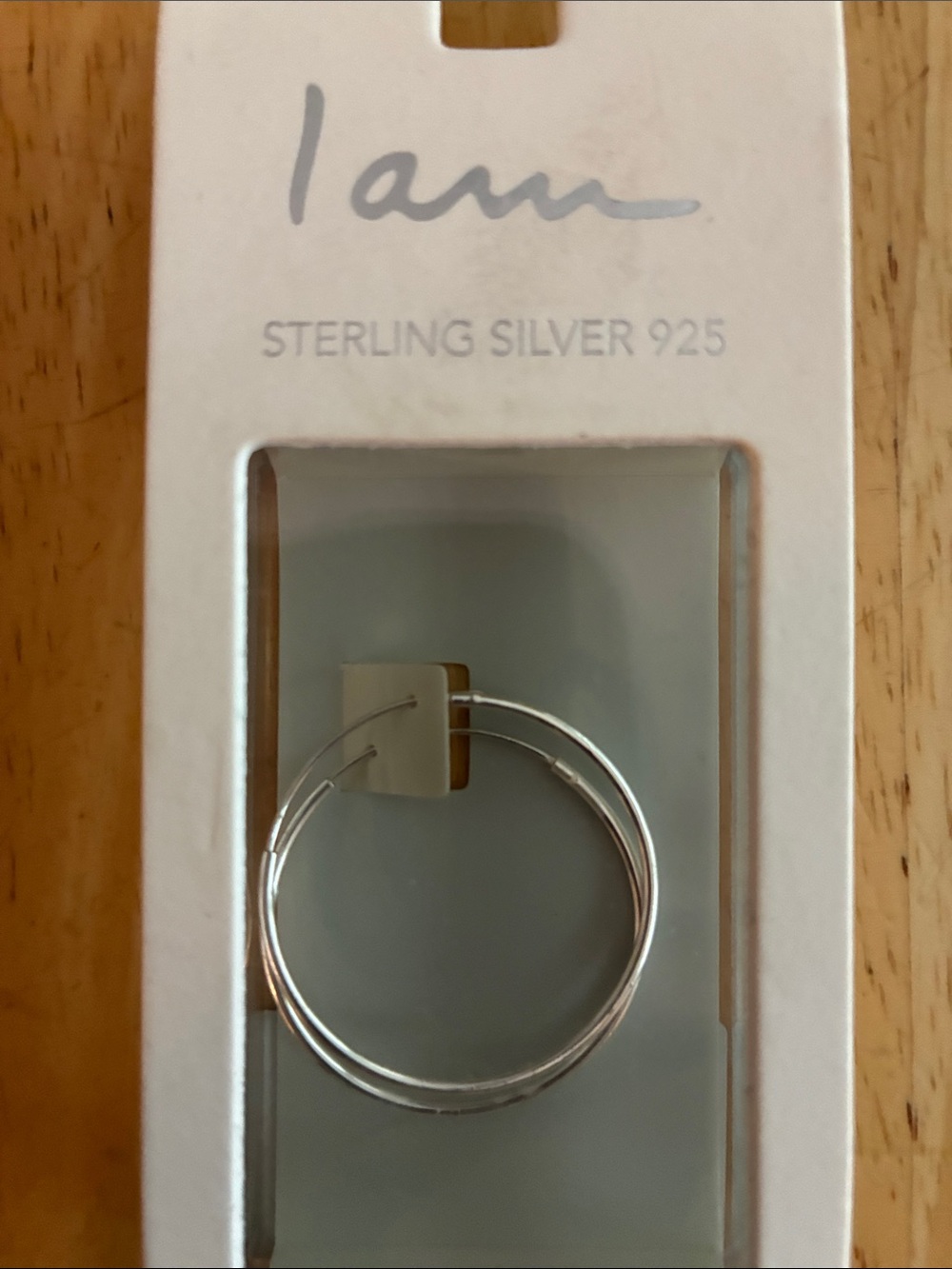 Sterling Silver 925 Hoop Earrings NWT NIP